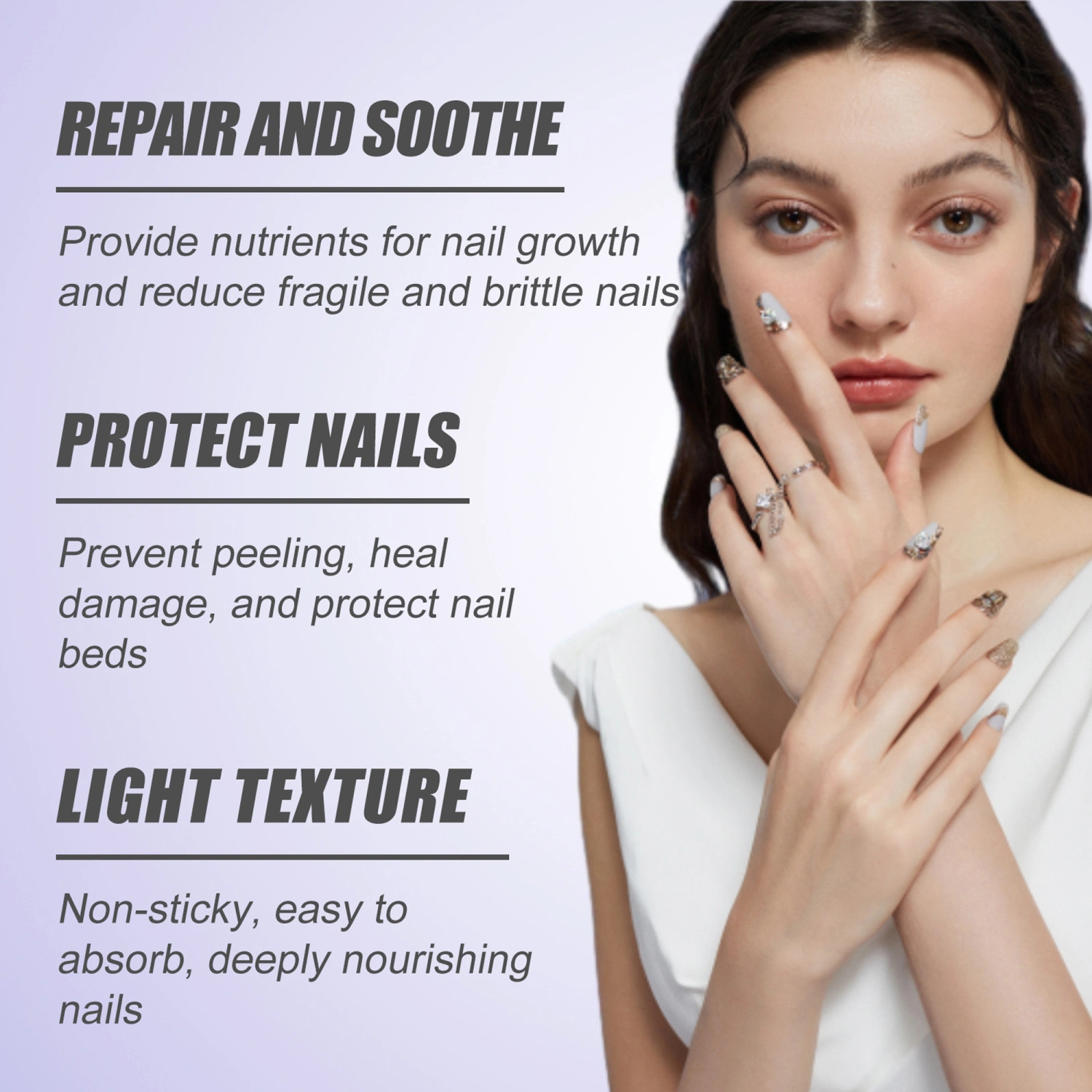 Cuticle Oil Pen Nail Strengthener, Nail Repair for Damaged Nails