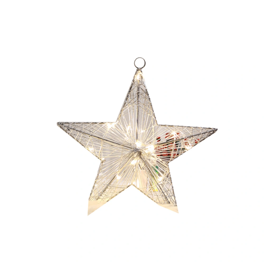 Light Up Star Christmas Tree Ornaments DIY Hanging Decorations