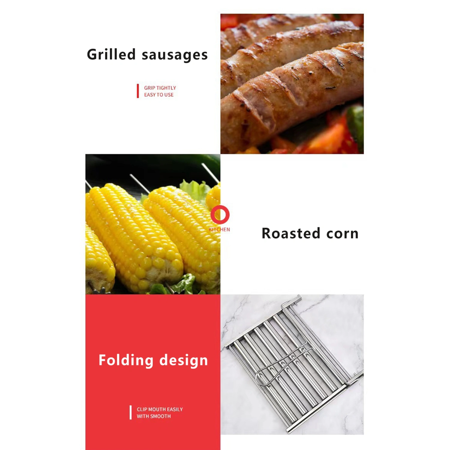 Hot Dog Roller, Detachable Stainless Steel Sausage Roller Grills