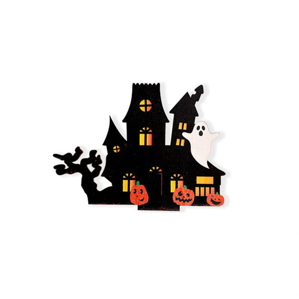 Halloween Decoration, Castle Wooden Desk Ornament Party Favor