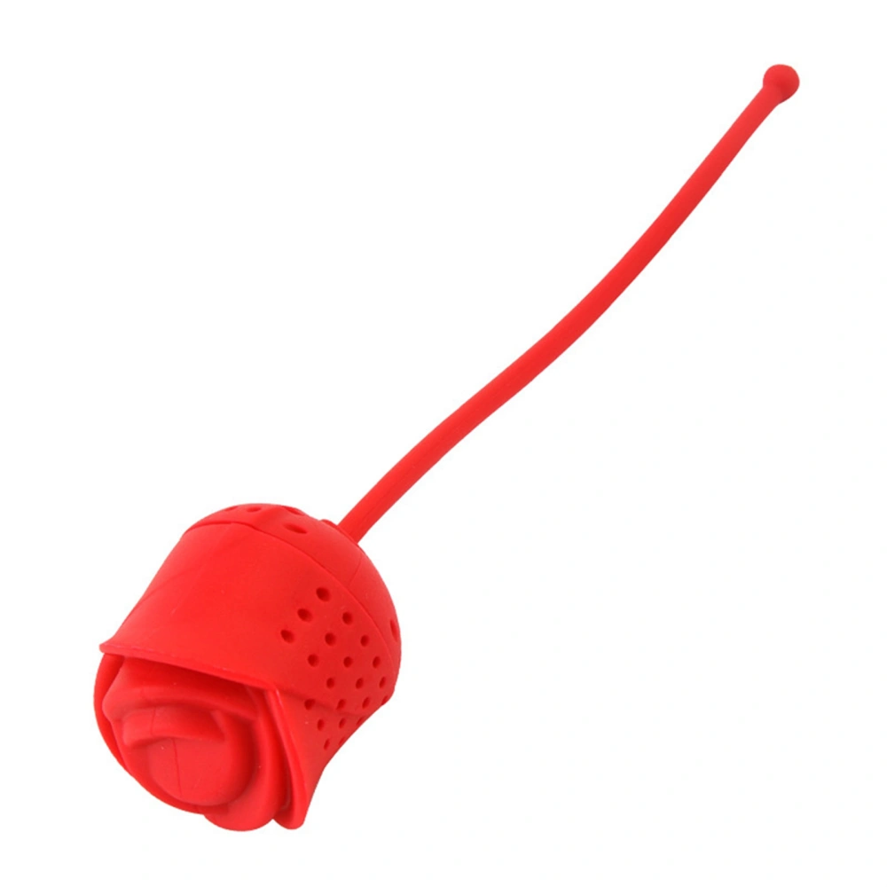 Silicone Tea Infuser Cute Rose Shape Loose Tea Leaf Steeper Strainer