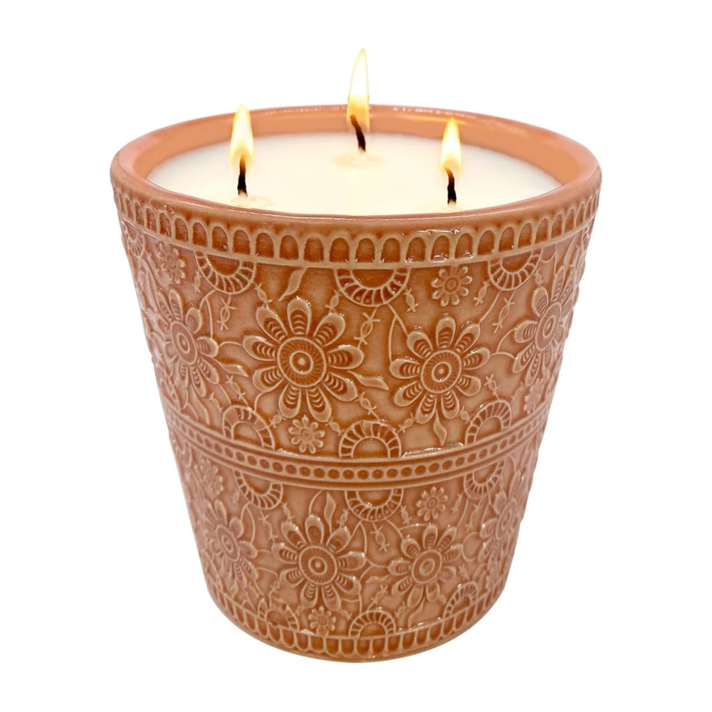 Exquisite Ceramic Citronella Candle, Outdoor Centerpiece Candles