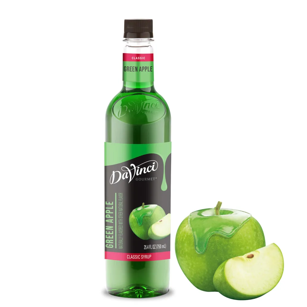 DaVinci Gourmet Green Apple Syrup, 25.4 Fluid Ounces (Pack of 1)