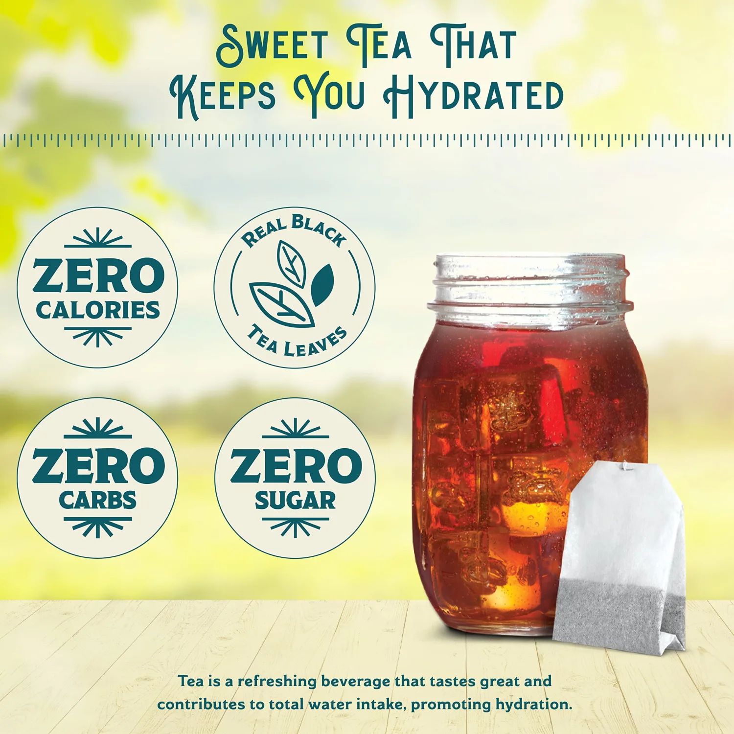Southern Breeze Cold Brew Sweet Tea Sweet Cherry Iced Tea with Black Tea and Zero Carbs Zero Sugar, 20 Individually Wrapped Tea Bags Southern Sweet Tea Iced Tea Beverage