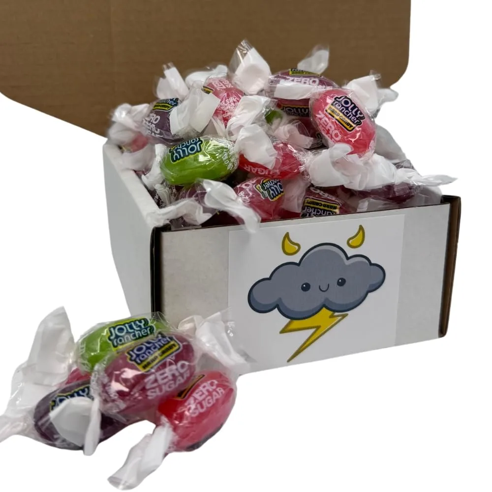 BOLT BOX Jolly Rancher Sugar Free (Zero Sugar) Hard Candy - 42 Piece Count - Packed By Bolt Box (Mixed Fruit)