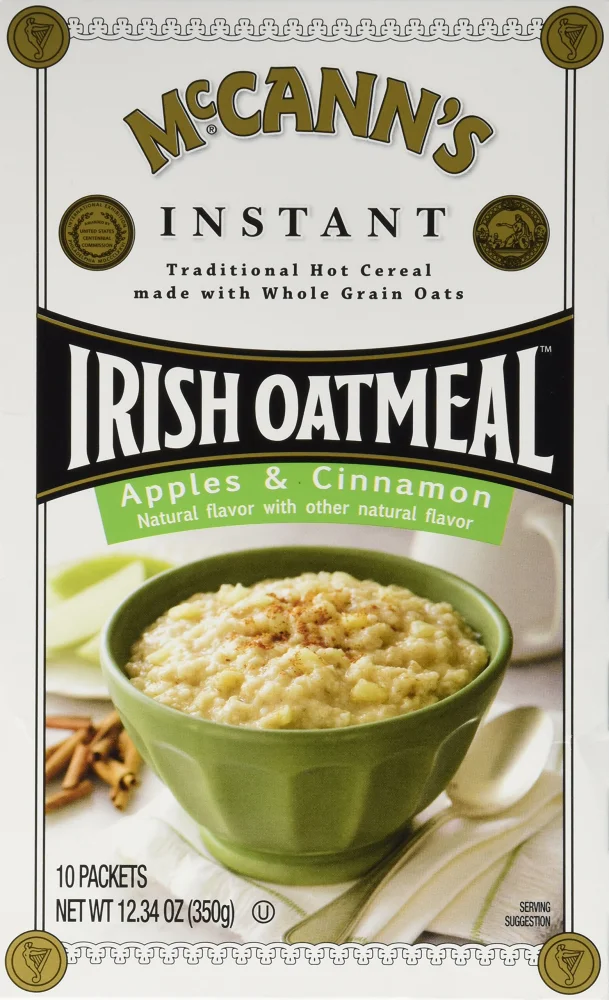 McCanns Instant Irish Oatmeal Apple Cinnamon, 10 ct, 3 pk