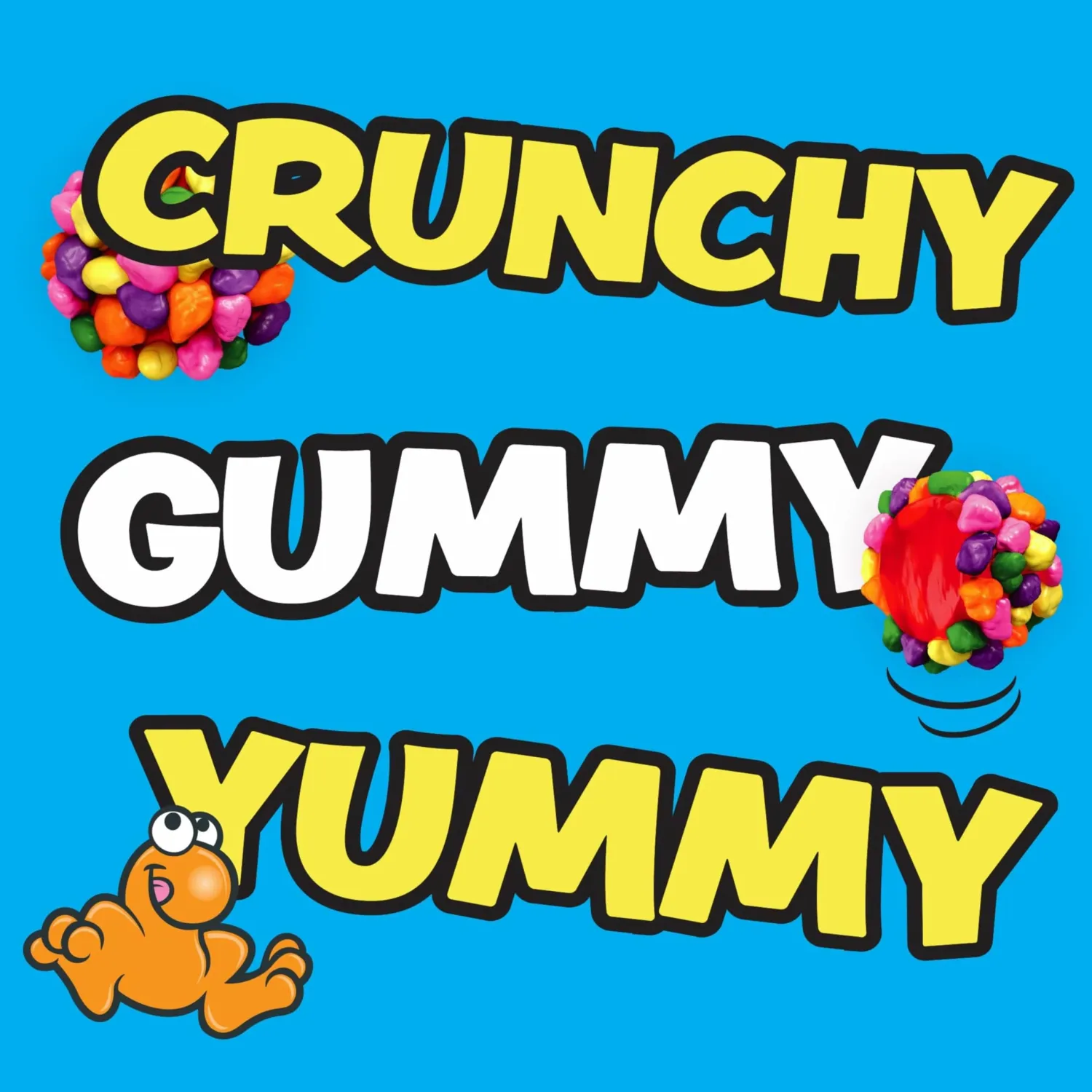NERDS Gummy Clusters, Candy, Rainbow, Crunchy and Gummy, 18.5 oz