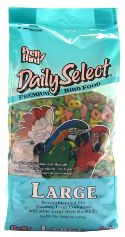 Pretty Bird International Bpb73118 3-Pound Daily Select Premium Bird Food, Large