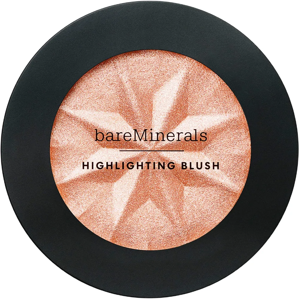 bareMinerals Gen Nude Highlighting Blush, 2-in-1 Blush + Highlighter Hybrid, Silky Blendable Makeup, All-Day Wear, Talc Free, Vegan