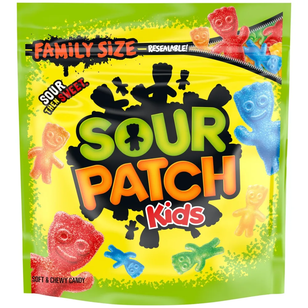 SOUR PATCH KIDS Soft & Chewy Candy, Family Size, 1.8 lb