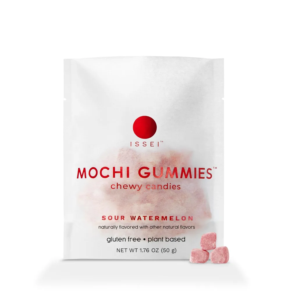 ISSEI Mochi Gummies Chewy Candies (1.76 Ounce, WATERMELON)