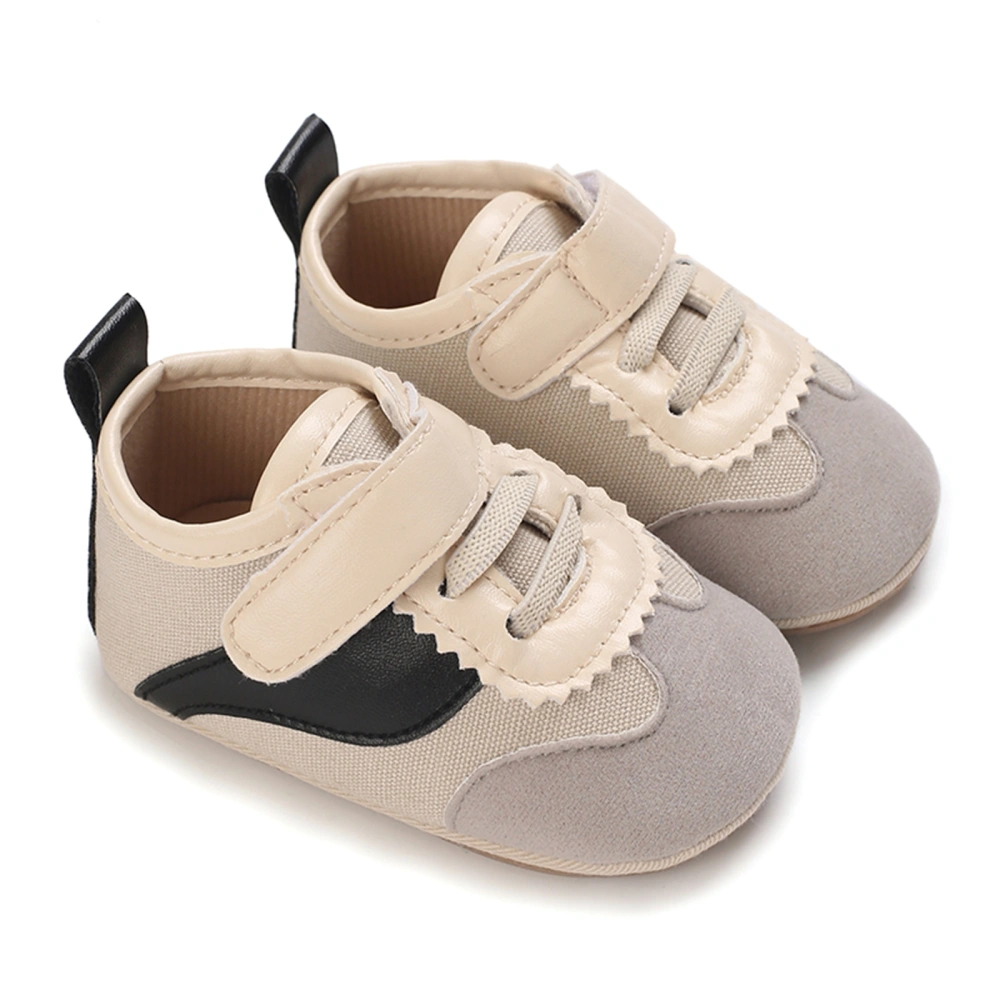 Baby Spring Fall Flat Shoes Contrast Color Non-Slip Walking Sneakers