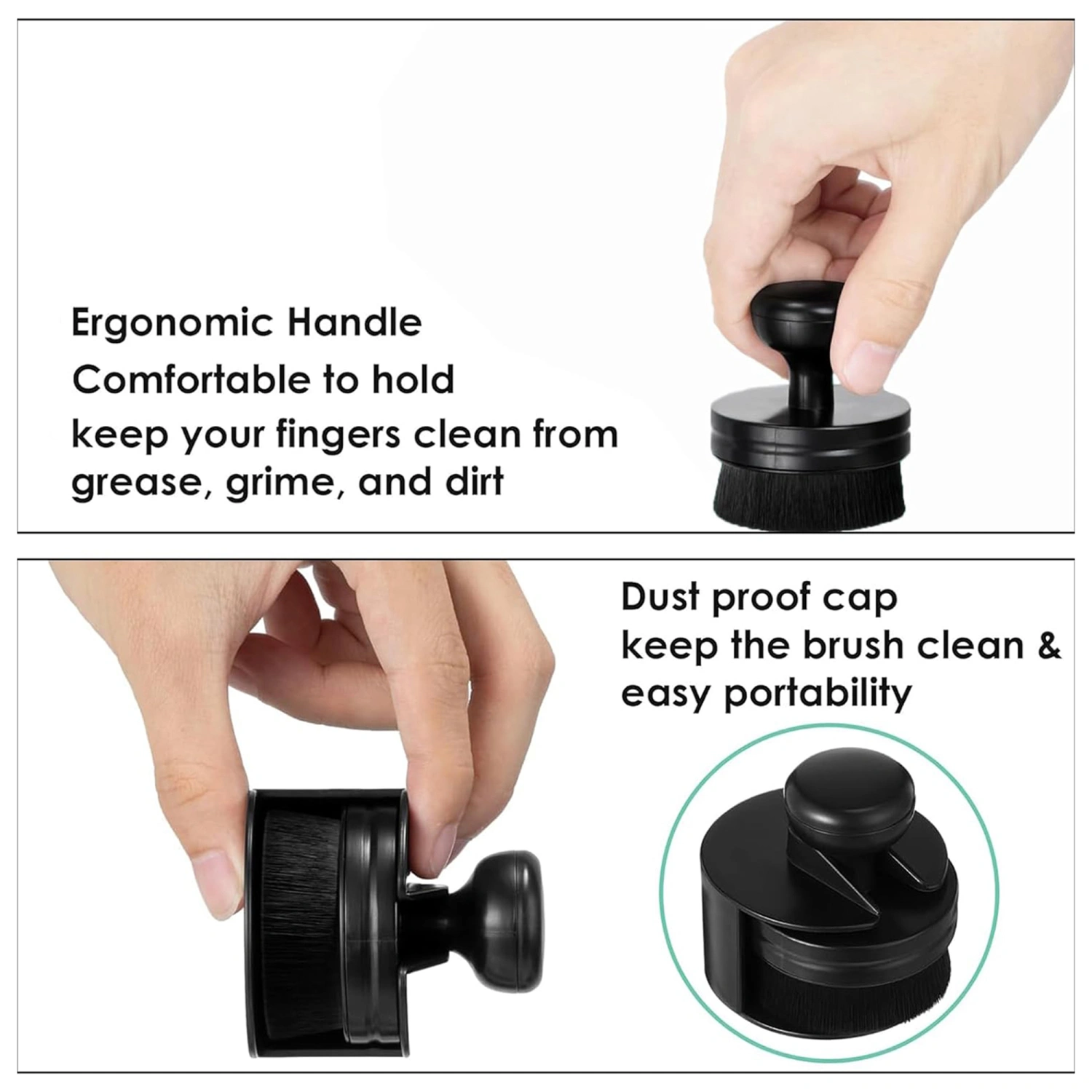 Auto Tire Brush High Density Car Tire Shine Applicator with Cover