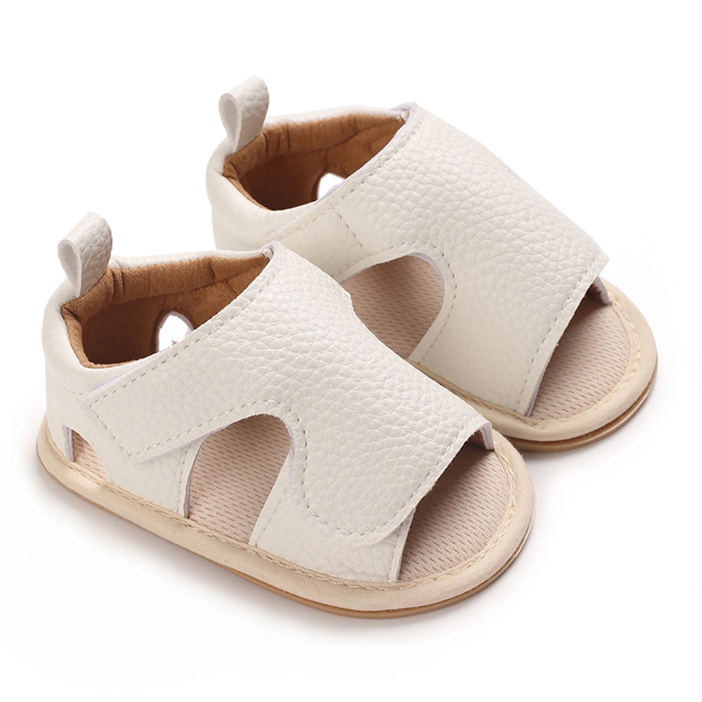 Baby Girl Summer PU Sandals Anti-slip Rubber Sole Open-Toe Shoes