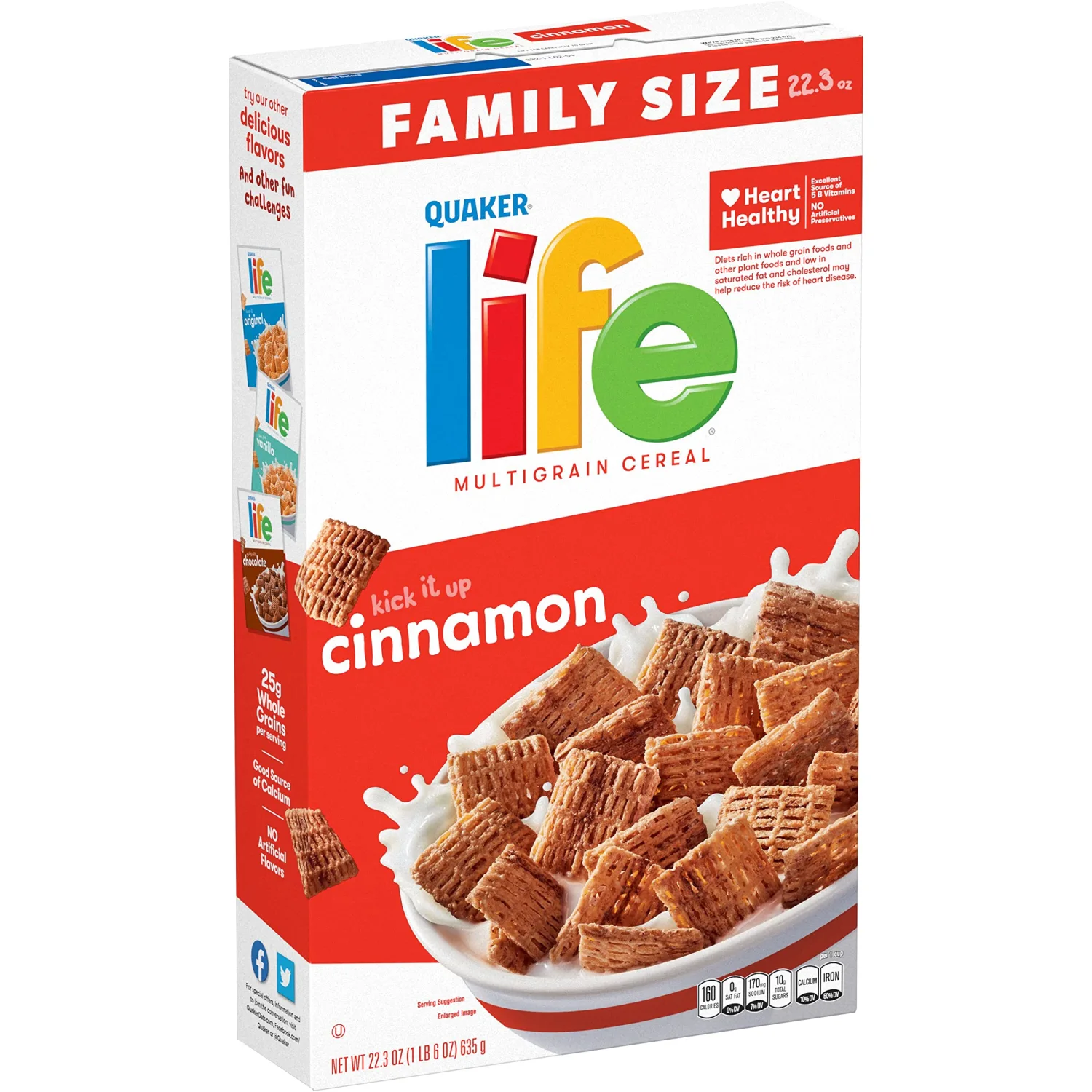 Life Cinnamon Cereal, 22.3OZ Box