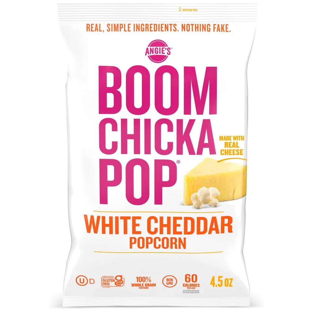 Angie's BOOMCHICKAPOP White Cheddar Popcorn, 4.5 oz.