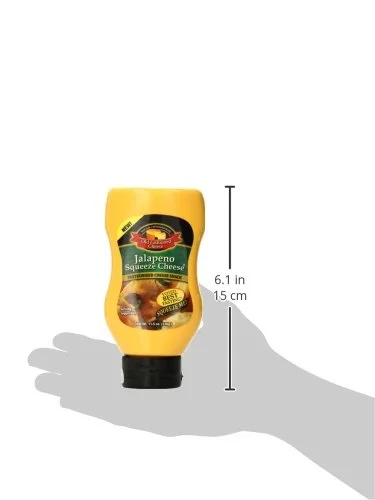Old Fashioned Cheese Jalapeno Squeeze Cheese, 11.5 Ounce