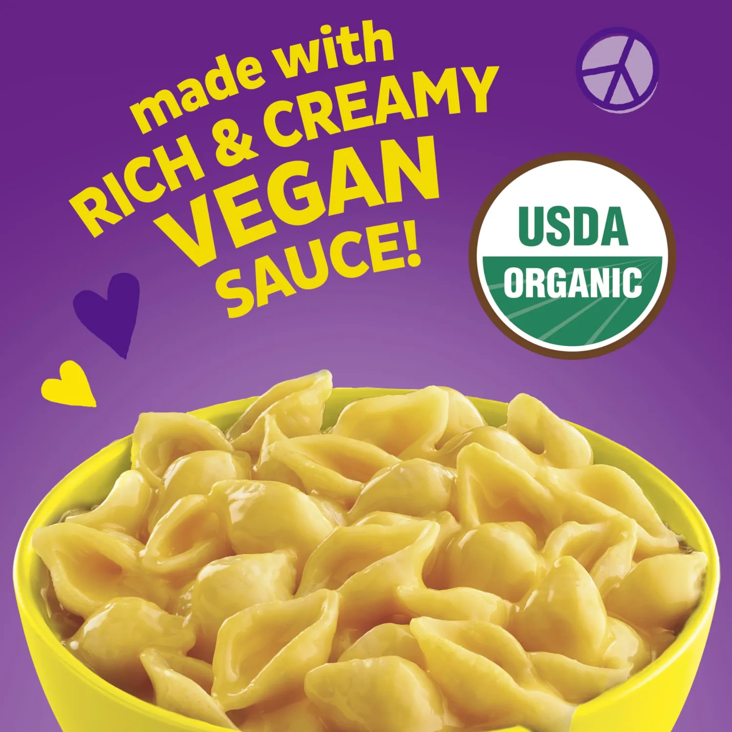 Annie's Deluxe Vegan Mac and Cheddar Shells, Vegan Macaroni and Cheese, 10.8 oz