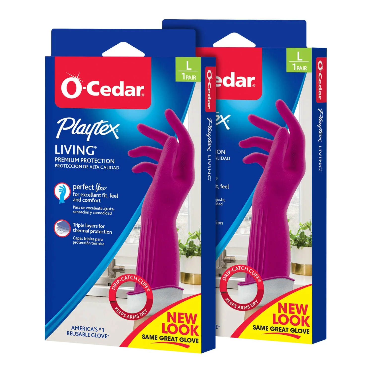 PROTECTIVE_GLOVE Playtex Living Reuseable Rubber Cleaning Gloves Variation