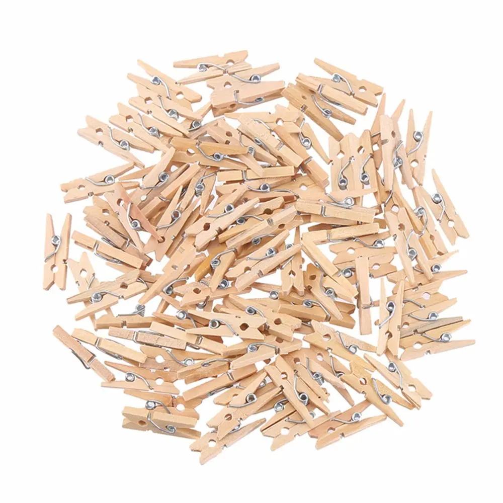 Mini, Natural Clothespins Craft Boutique, Wood, 500 Per Pack, Wooden Pins for Scrapbooking Wood Crafts