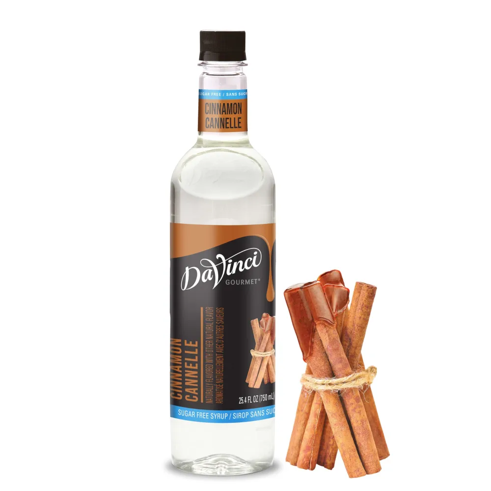 DaVinci Gourmet Sugar-Free Cinnamon Syrup, 25.4 Fluid Ounces (Pack of 1)