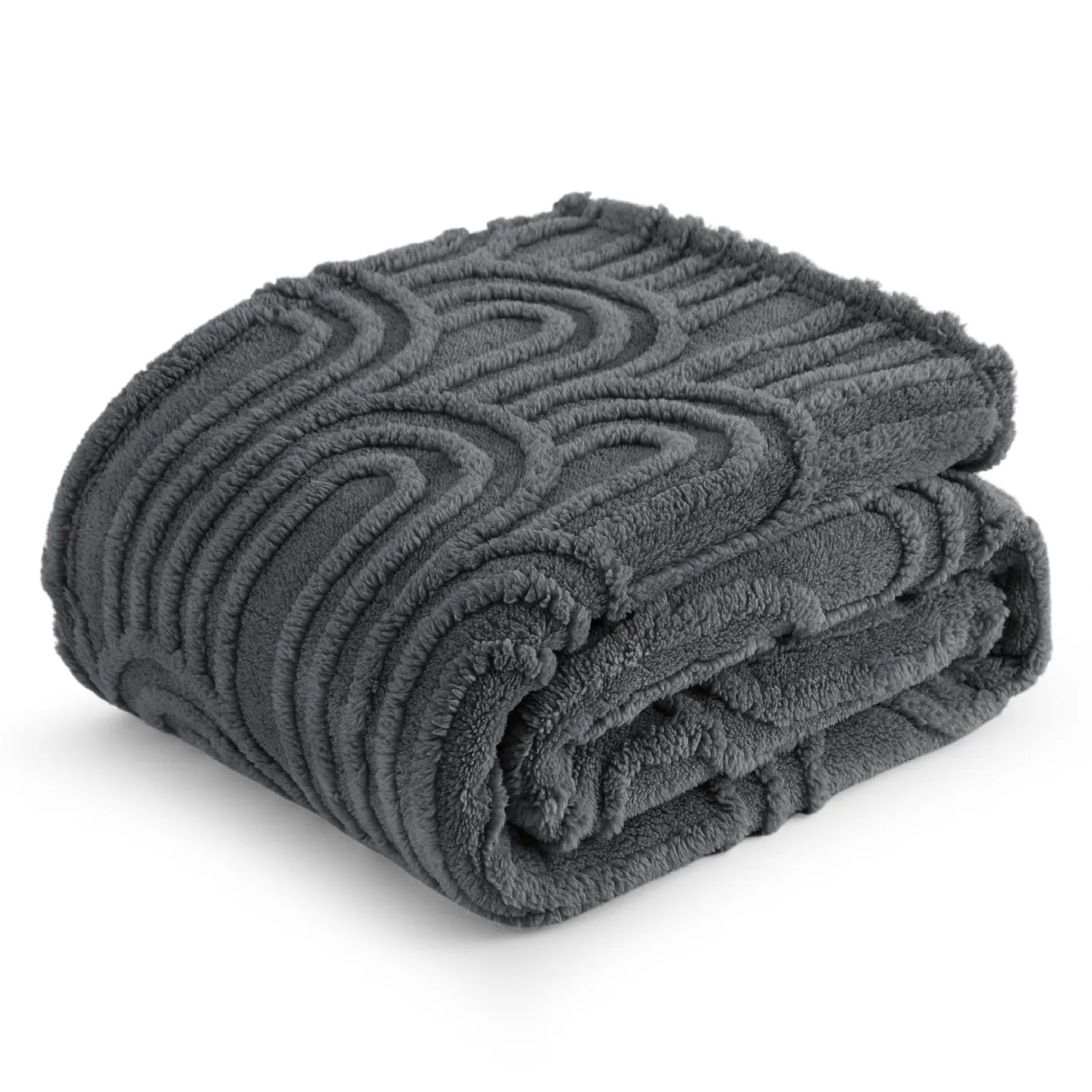 Bedsure Grey Throw Blanket for Women - Super Soft & Cozy, Fleece Blankets for Girls, Ideal for Couch & Bed, 50x60 Inches