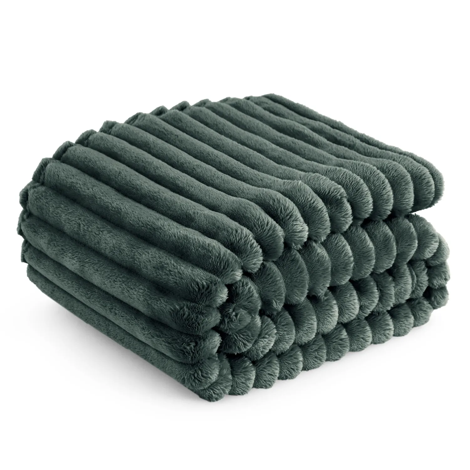 Bedsure Mallard Green Fleece Blanket for Couch - GentleSoft Cozy Soft Blankets for Women, Cute Small Throws for Girls, 50x60 Inches