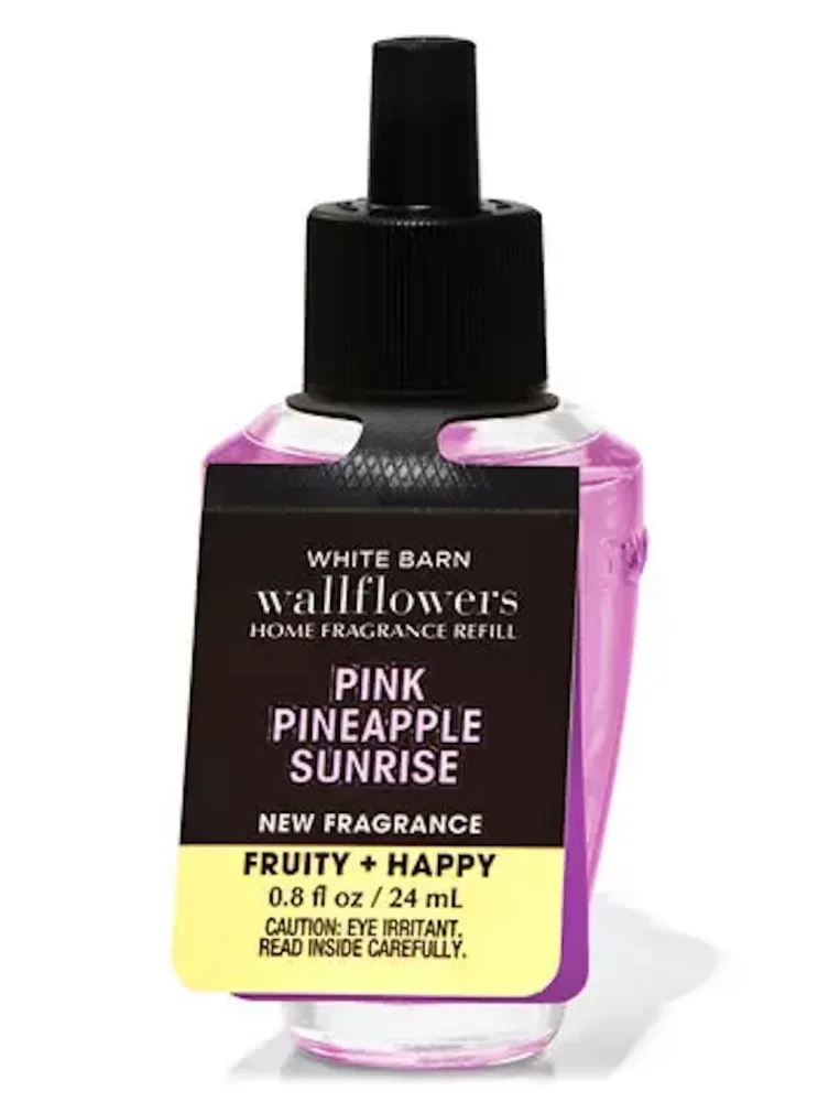 Bath & Body Works Pink Pineapple Sunrise Wallflowers Fragrance Refill 0.8 Oz (Pink Pineapple Sunrise)