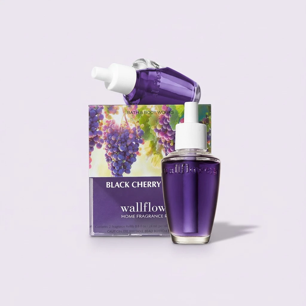 Bath and Body Works New Look! Black Cherry Merlot Wallflowers 2-Pack Refills
