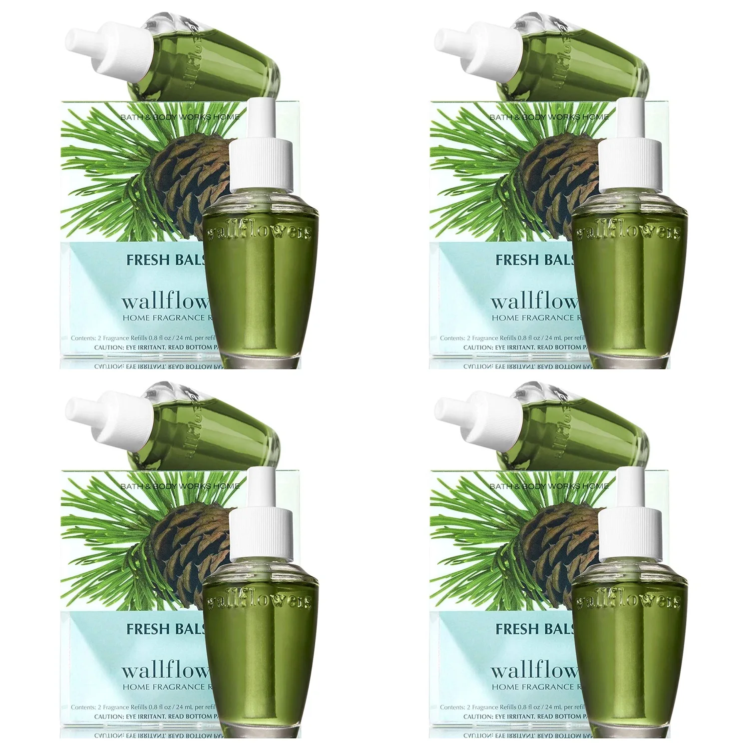 Fresh Balsam Wallflowers - Eight Refill Bulbs - Bath & Body Works