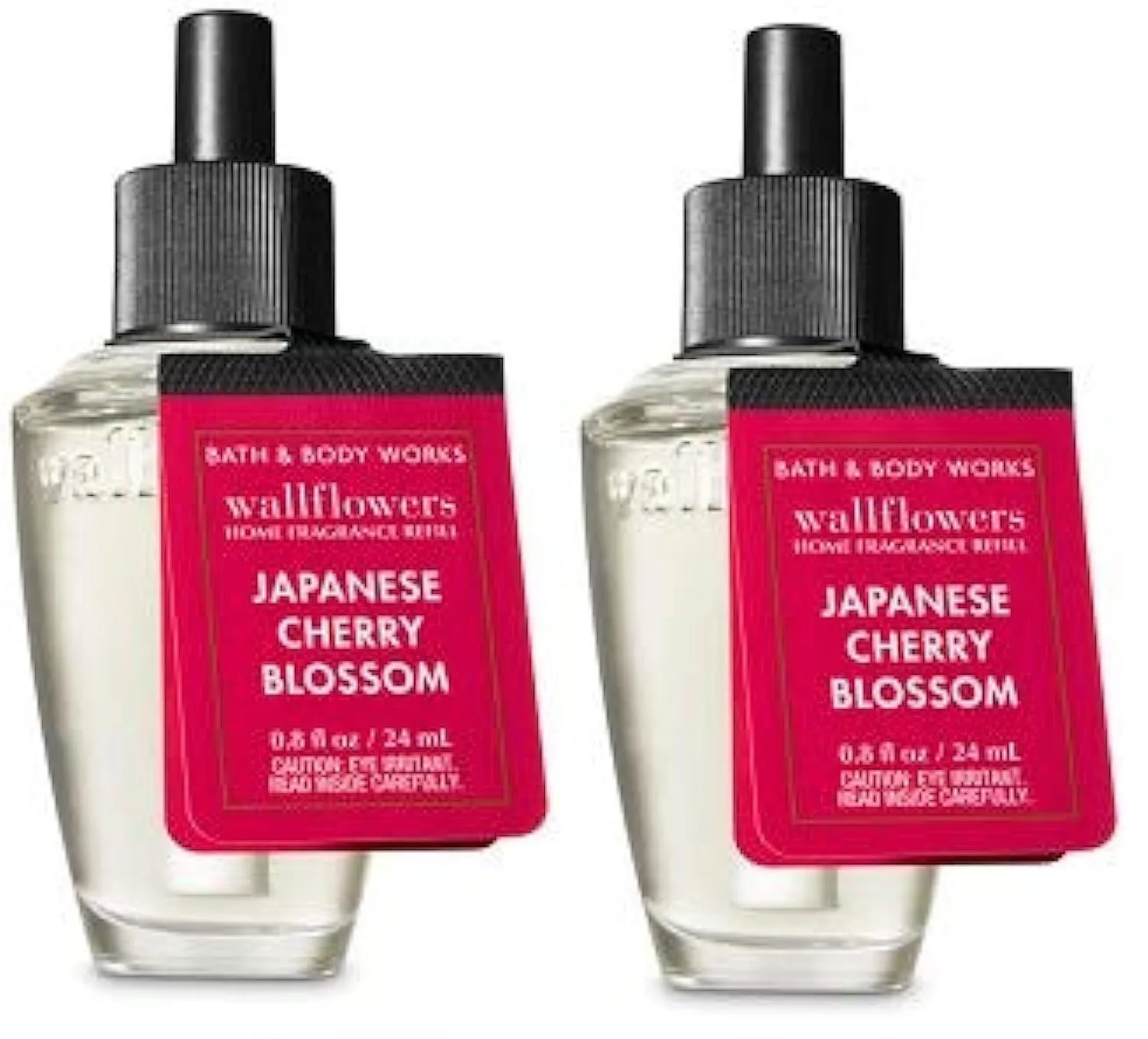 Bath and Body Works Japanese Cherry Blossom WallFlower Fragrance Refill. 2 Pack 0.8 Oz