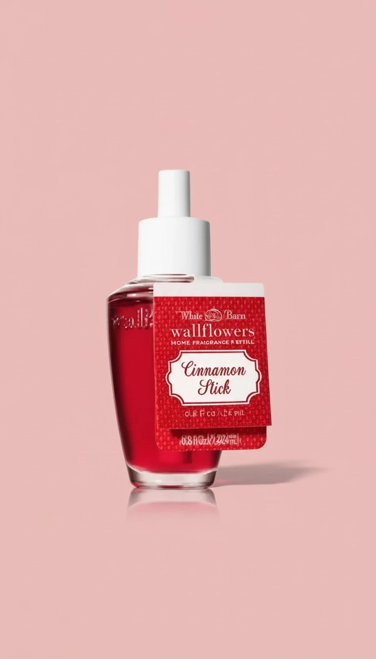Bath and Body Works 4 Pack Cinnamon Stick WallFlower Fragrance Refill 0.8 Oz