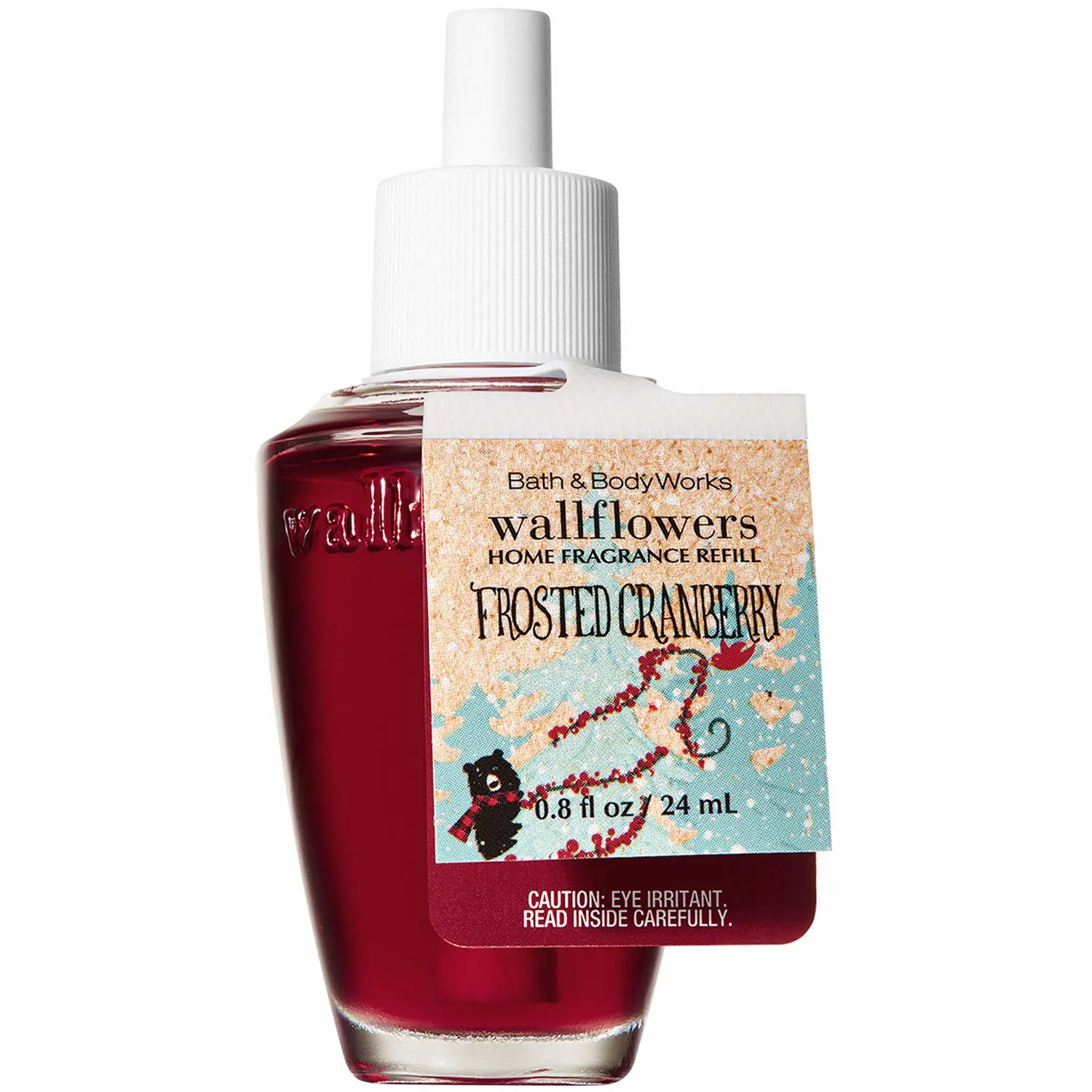 Bath and Body Works Wallflowers Home Fragrance Refill 0.8 Fluid Ounce [2018 Edition] (Frosted Cranberry)