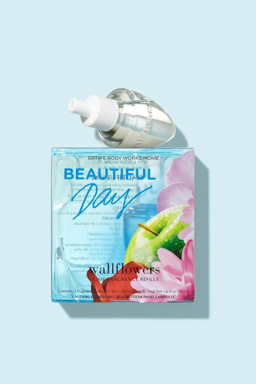 Bath and Body Works Wallflowers 2-Pack Refills, Beautiful Day, 1.6 fl Ounce Total