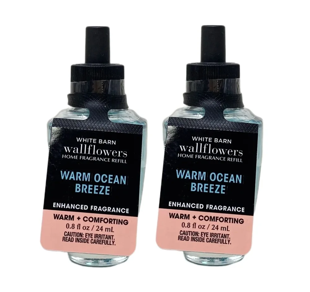 Bath & Body Works Warm Ocean Breeze Wallflowers Home Fragrance Refills - WARM + COMFORTING - Pack of 2