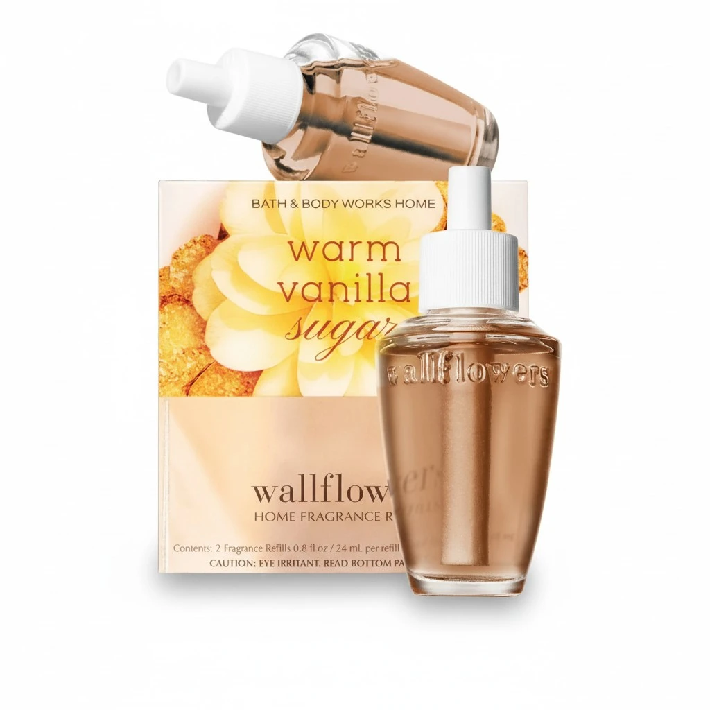 Bath and Body Works New Look! Warm Vanilla Sugar Wallflowers 2-Pack Refills