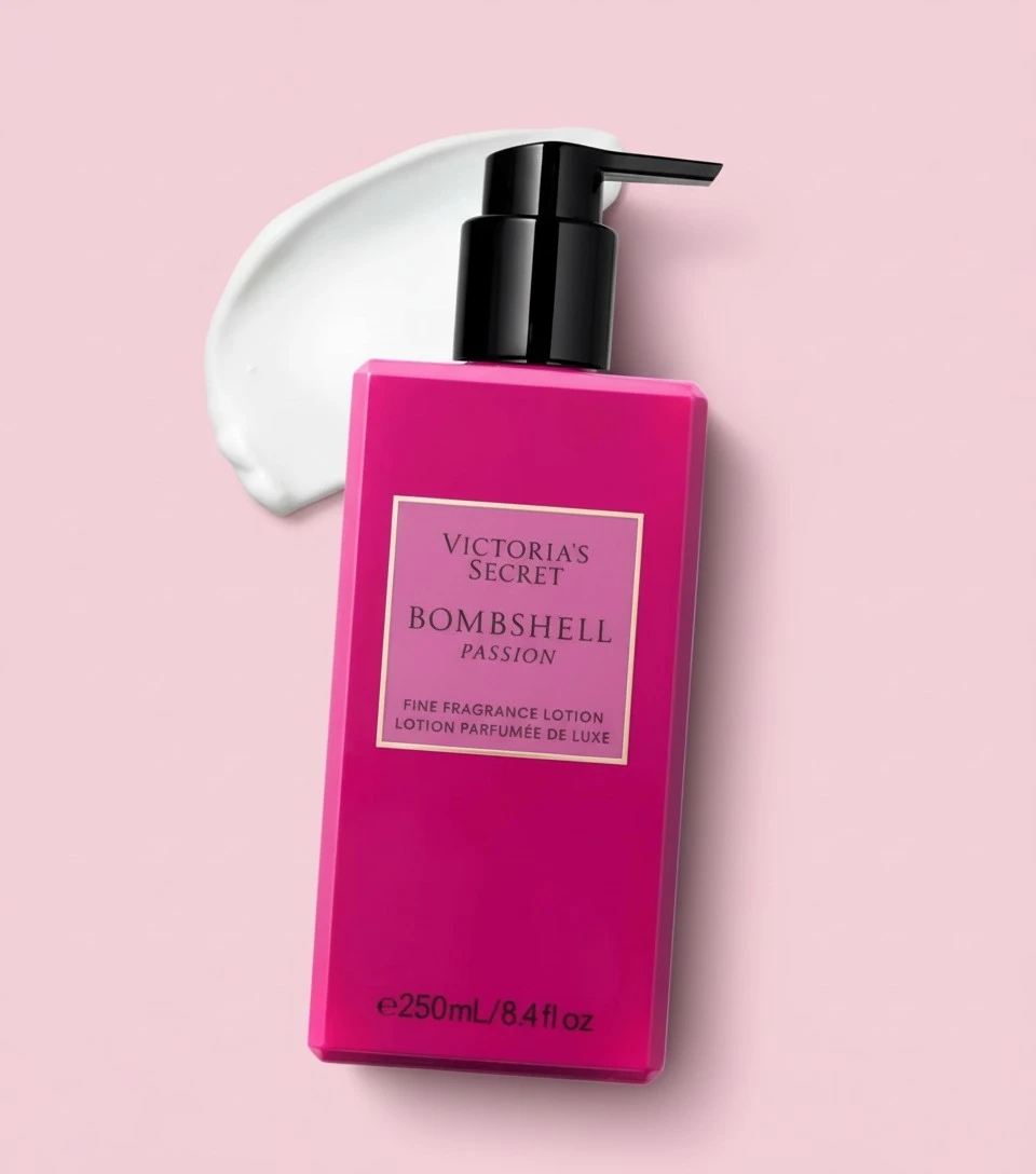 Victoria's Secret Bombshell Passion Fragrance Body Lotion, Notes of Sparkling Cassis, Queen Peony & Fuchsia Rose (8.4 oz)