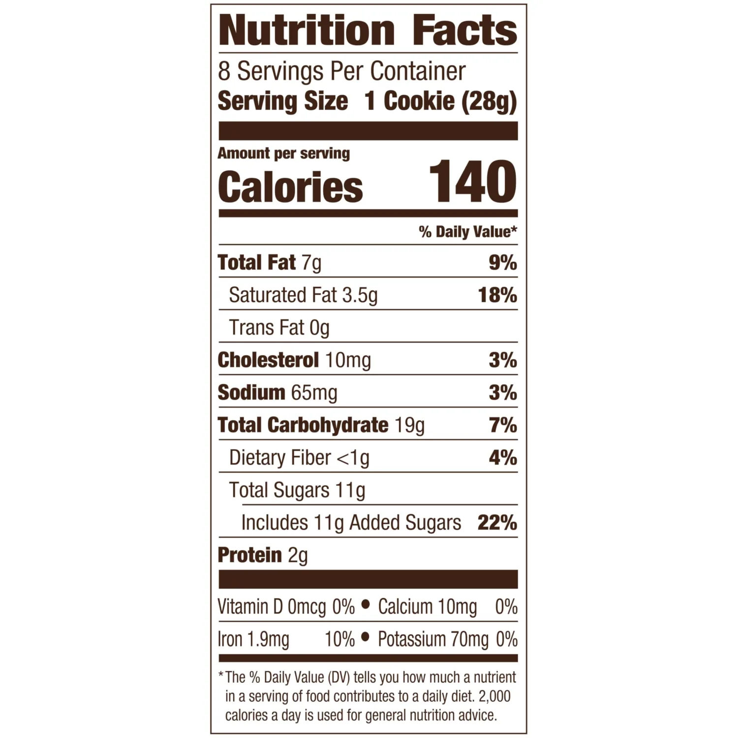 Pepperidge Farm Cookies Nantucket Crispy Double Dark Chocolate Chunk Cookies, 7.75 OZ Bag (8 Cookies)