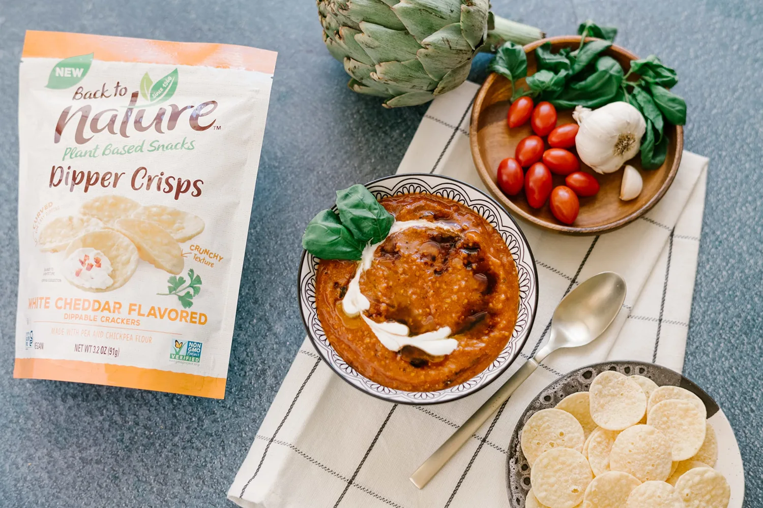 Back to Nature Gluten Free Crackers, White Cheddar Flavored Dipper Crisps - Vegan, Non-GMO, Crackers for Dipping - Delicious & Quality Snacks, 3.2 Ounce (Pack of 3)
