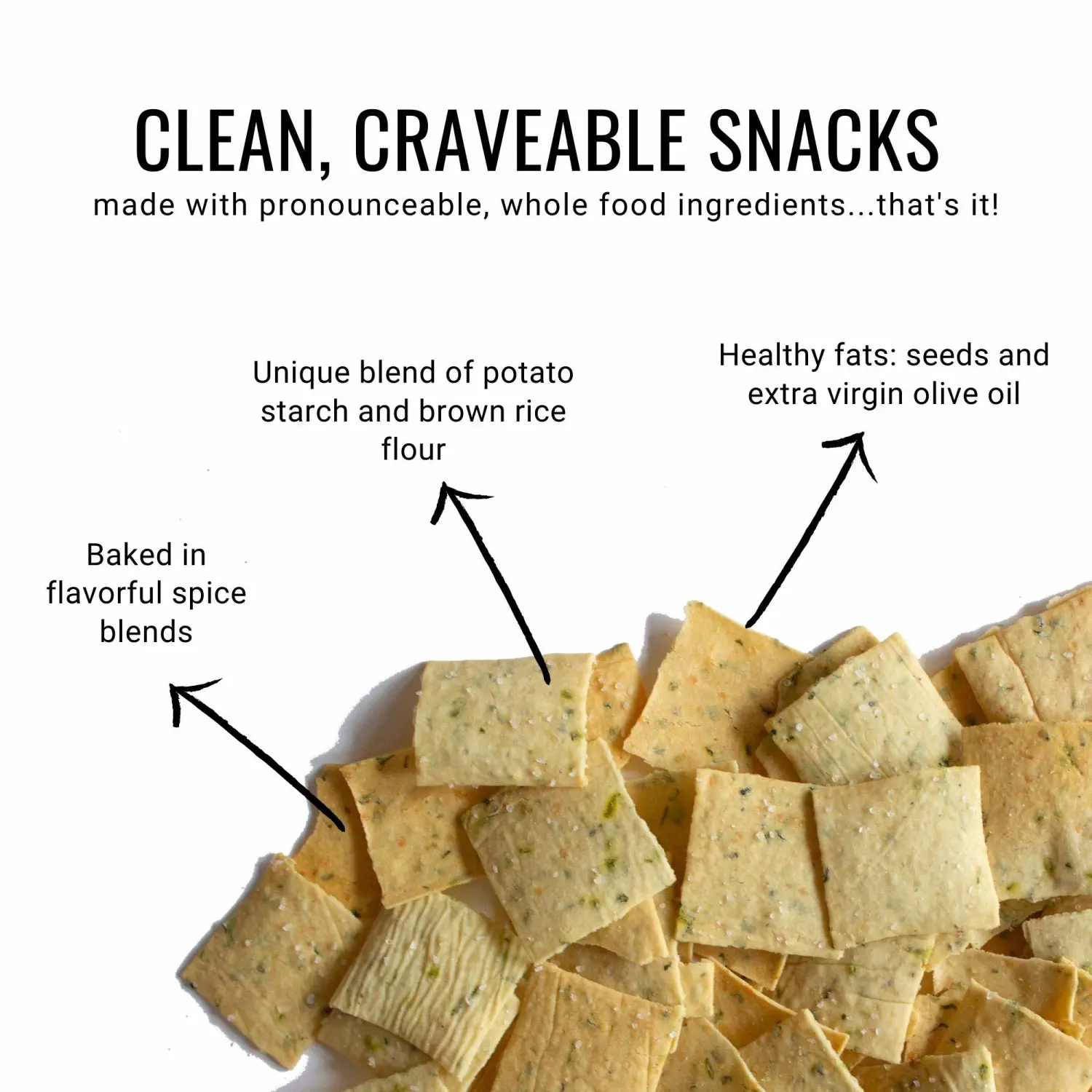 Every Body Eat Chive & Garlic Snack Thins, Gluten & Dairy Free, Vegan (1 Pack)