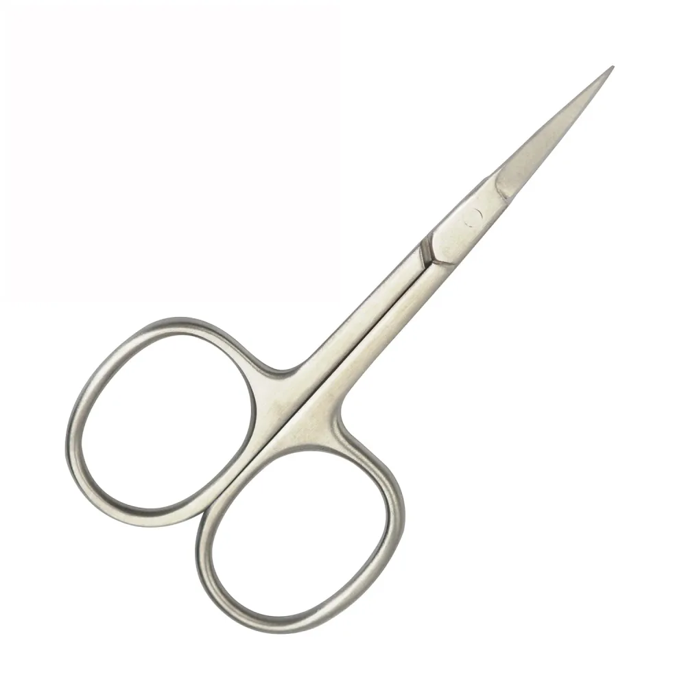 Nail Sicssors Cuticle Scissors Stainless Steel Straight Beauty Scissors for Facial Hair Nail Cuticle Removal (Straight Tip)