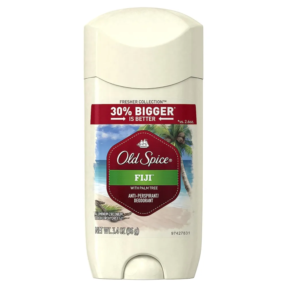 Old Spice Fresher Collection Men's Anti-Perspirant and Deodorant, Fiji Scent - 3.4 Oz