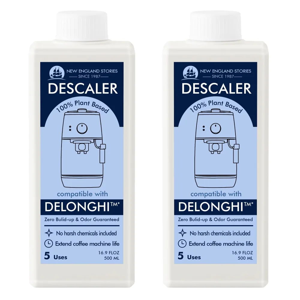 10 Uses DeLonghi Compatible Descaling Solution, Specially Designed to Clean Delonghi Coffee Machines and Maker - 33.8oz Espresso Coffee Maker Cleaner, Coffee Pot Cleaning Limescale Remover