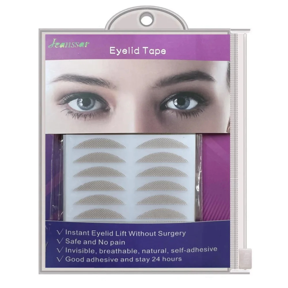 Eyelid Correcting Tape 288Pcs, 5MM Eyelid Lifter Strips, Double Eyelid Tape for Heavy Hooded, Droopy Uneven Mono-Eyelids for Dramatic Lift - Instant Eye Lift Without Surgery