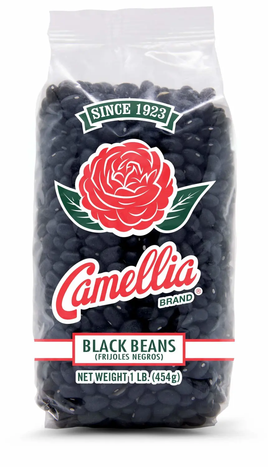 Camellia Brand Dried Black Beans, 1 Pound (Pack of 2)
