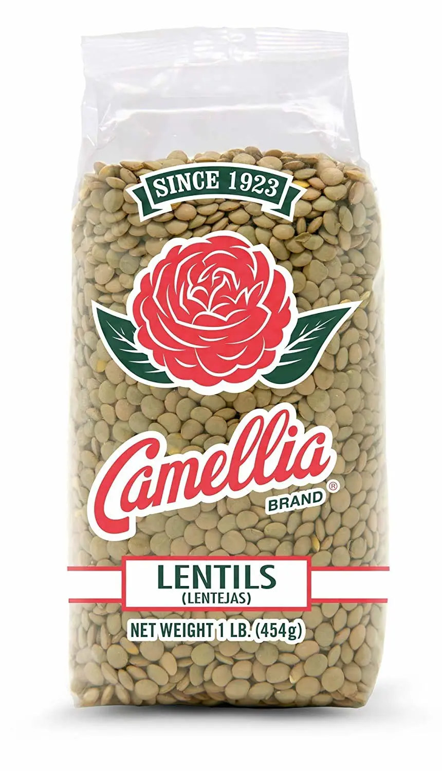 Camellia Brand Dried Lentils, 1 Pound (Pack of 2)
