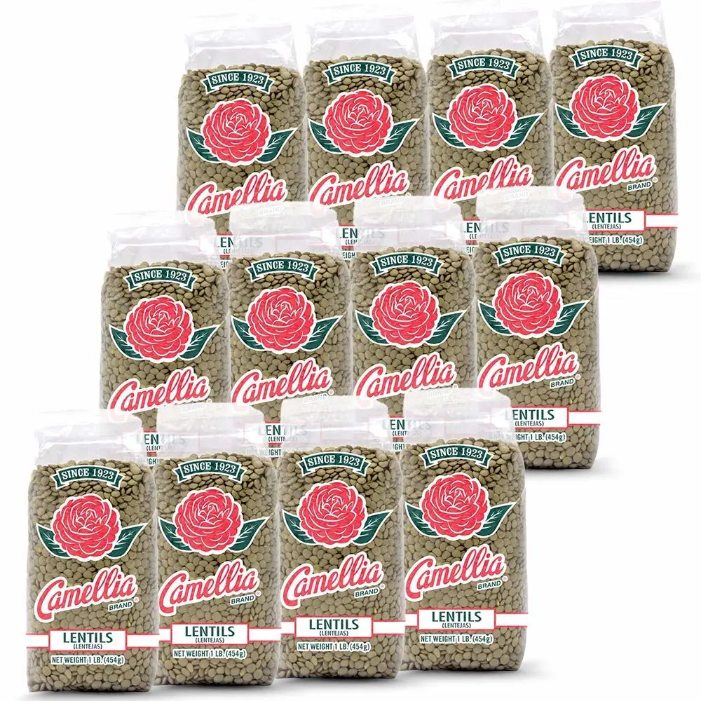 Camellia Brand Dried Lentils, 1 Pound (Pack of 12)