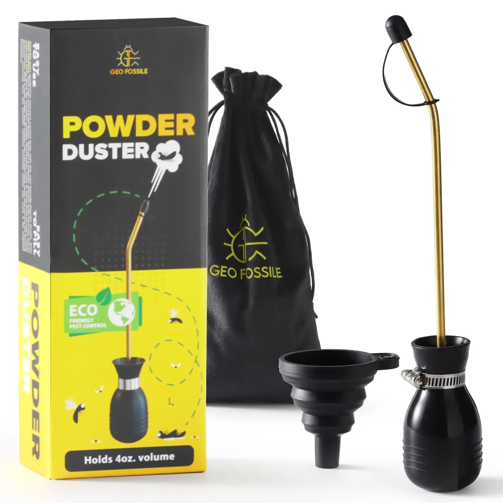 Bulb Duster - Diatomaceous Earth Duster - Garden Dusters for Powder Duster Diatomaceous Earth Powder Duster Diatomaceous Earth Applicator & Spreader