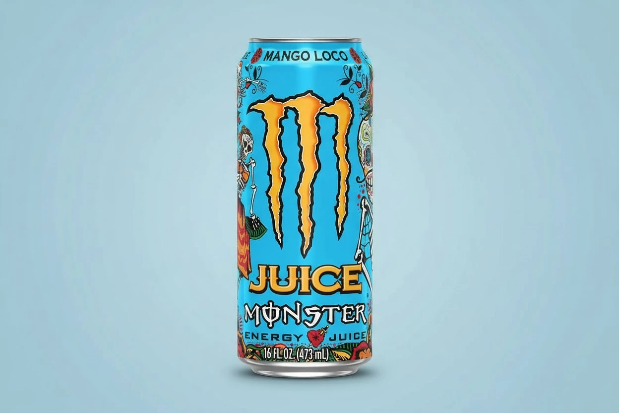 Monster Energy Juice Monster Mango Loco, Energy + Juice, Energy Drink, 16 Ounce (Pack of 15)