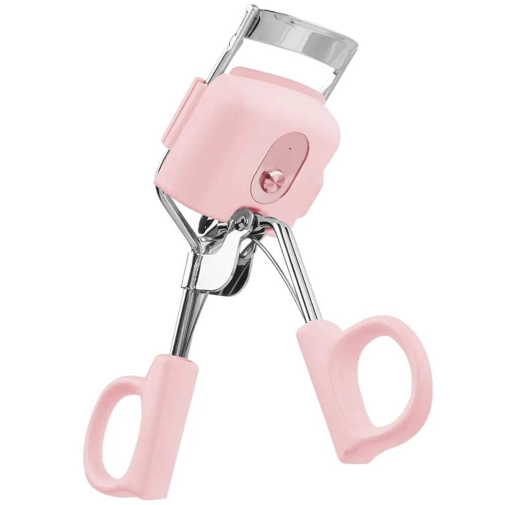 Heated Electric Eyelash Curlers, Handheld Portable Eyelash Curlers,3 Heating Modes Stable Temperature No Harm to Lashes Quick Pre-Heat for Women Makeup Accessories (Pink),1 Count